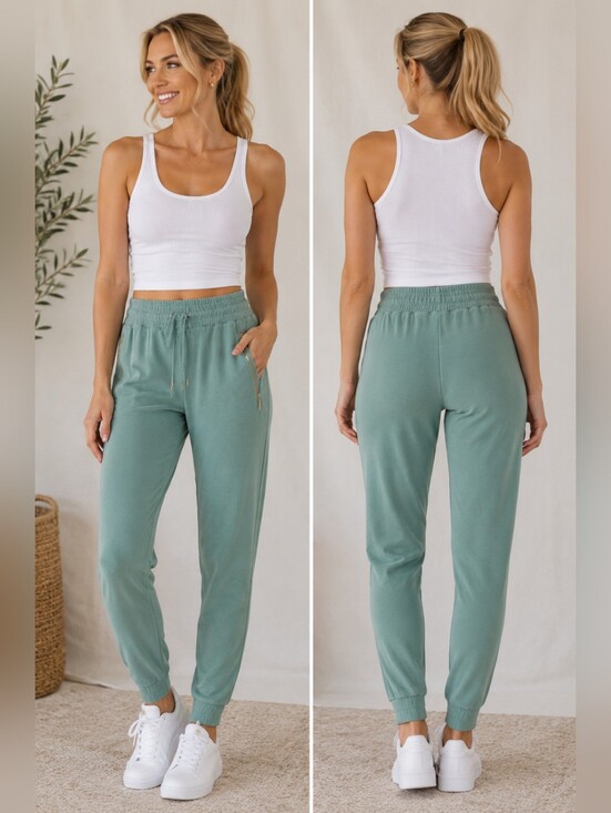 Chico's Pants - Chico’s Zenergy Sage Joggers Size 1R|M|8-10 | Soft Luxe Lounge Pants Athleisure